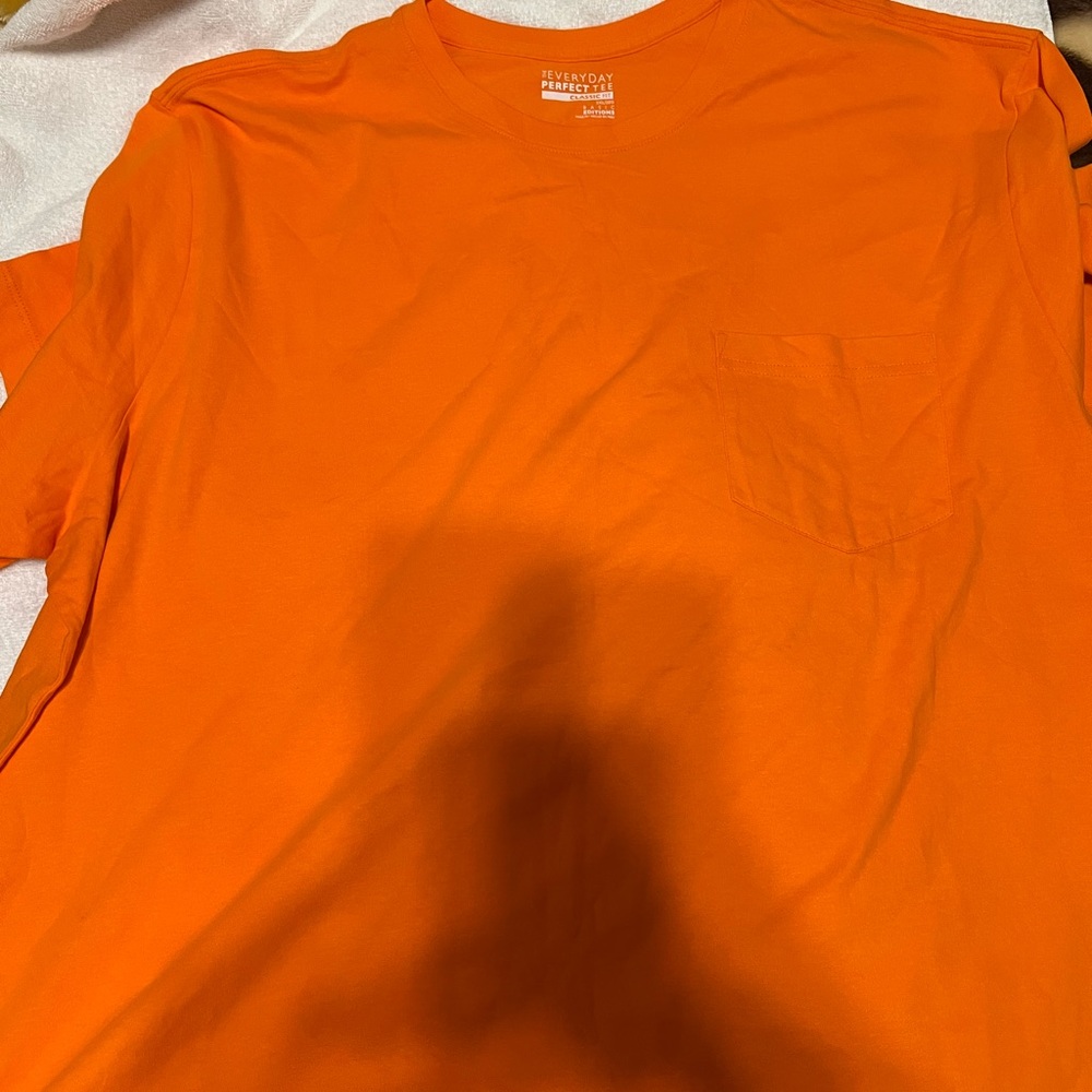 Basic Editions Orange Short Sleeve Tee